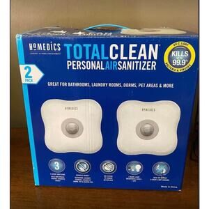 Homerics TotalClean UV Personal Air Sanitizer 2-Pack